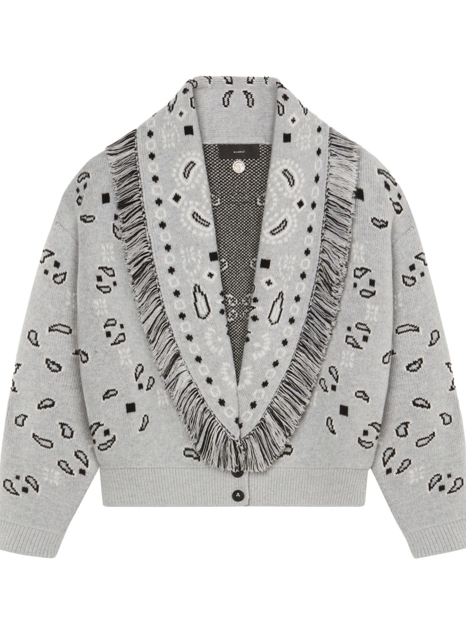 Cheap Alanui fringed Bandana Women cardi-bomber Jacquard 0808